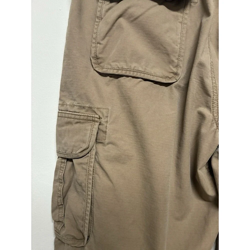 LL Bean Cargo Pants Men’s 38x29 Tan Natural Fit Cotton Outdoor